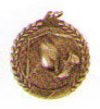 MD519/AS Medal antyczne srebro tematyczny rugby