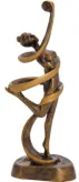 RTYR3815 Figurka odlewana GIMNASTYKA h-25 cm