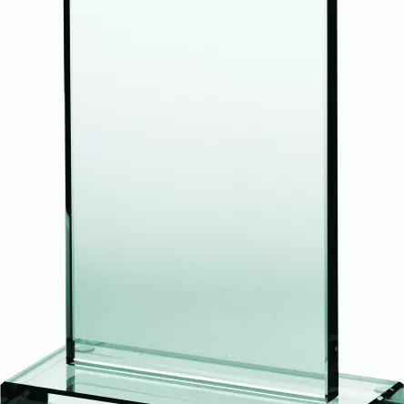 80031 trofeum szklane h- 15 cm, grub. 1 cm