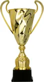 2074C Puchar metalowy złoty h-49,5 cm, d-18 cm