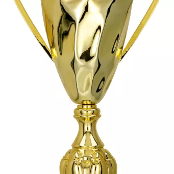 2074C Puchar metalowy złoty h-49,5 cm, d-18 cm