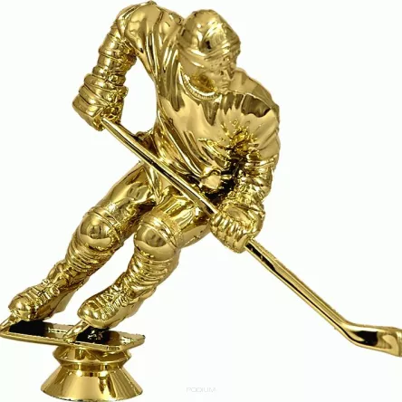 F182/G Figurka plastikowa złota HOKEJ h-12 cm