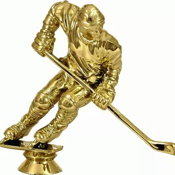 F182/G Figurka plastikowa złota HOKEJ h-12 cm