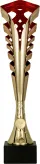 9232C Puchar złoto-czerwony h-35,5 cm