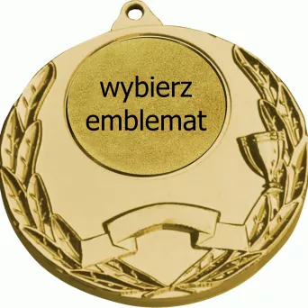 MMC5052/G medal złoty d-50 mm z miejscem na emblemat d-25 mm