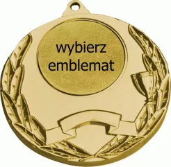 MMC5052/G medal złoty d-50 mm z miejscem na emblemat d-25 mm