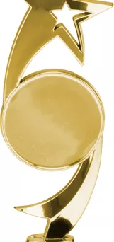 F234/G Figurka plastikowa złota GWIAZDA h-16 cm