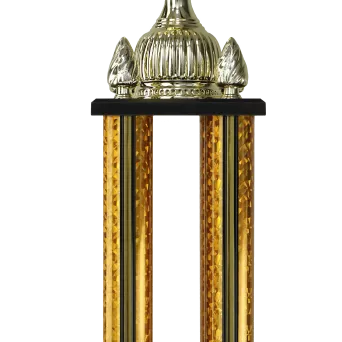 1075A Puchar metalowy złoty h-93,5cm d-18cm