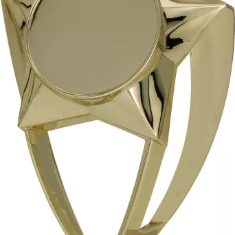 H422/G Figurka plastikowa złota z miejscem na emblemat 50mm