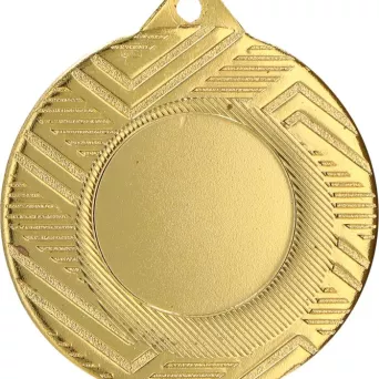 MMC5950/G Medal złoty ogólny z miejscem na emblemat 25 mm - medal stalowy d-50mm, grub. 2 mm