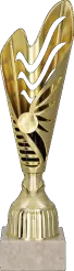 9260A Puchar plastikowy złoty h-35cm embl. 25mm