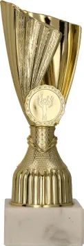 9220B Puchar plastikowy złoty h-18 cm