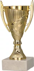 9082/G Puchar plastikowy złoty H-13.5 cm, R- 50 mm