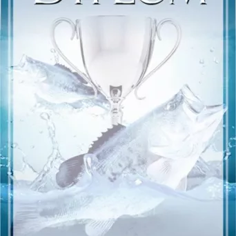 DYP118 Dyplom papierowy WĘDKARSTWO 21 cm x 30 cm (25 szt.)