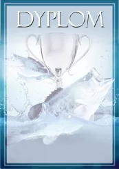 DYP118 Dyplom papierowy WĘDKARSTWO 21 cm x 30 cm (25 szt.)