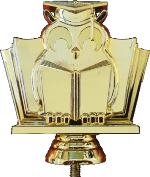B358/G Figurka plastikowa złota NAUKA h-11cm