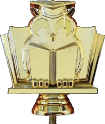 B358/G Figurka plastikowa złota NAUKA h-11cm