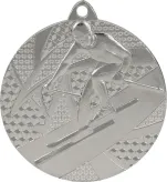 MMC8150/S Medal srebrny zjazd narciarski - medal stalowy R- 50 mm, T- 2 mm