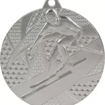 MMC8150/S Medal srebrny zjazd narciarski - medal stalowy R- 50 mm, T- 2 mm