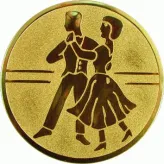 D1-A24 emblemat złoty TANIEC d-25 mm