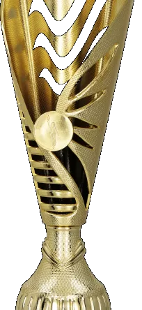 9260B Puchar plastikowy złoty h-33cm embl. 25mm