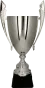 1070C Puchar metalowy srebrny h-48cm, d-16cm