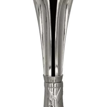 8370/S Puchar plastikowy srebrny h-39cm