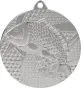 MMC7950/S Medal srebrny- wędkarstwo - ryba - medal stalowy R- 50 mm, T- 2 mm