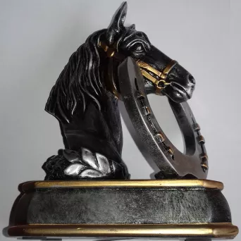 69291.22 statuetka odlewana koń h-18 cm