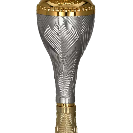 9266F Puchar metalowy złoto-srebrny h-22,5cm, d-8cm