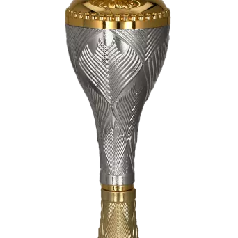 9266F Puchar metalowy złoto-srebrny h-22,5cm, d-8cm