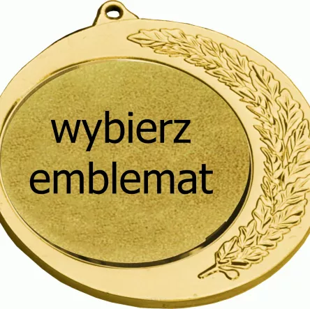 MD42/G medal złoty d-70 mm z miejscem na emblemat d-50 mm