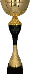 9268B Puchar metalowy złoto-czarny h-31,5cm, d-12cm