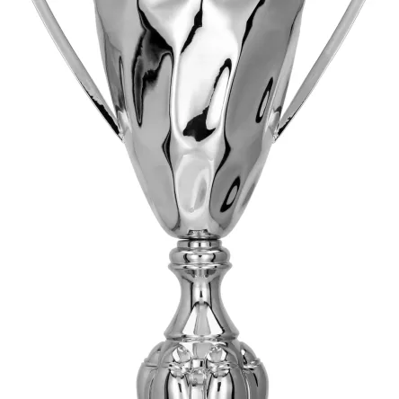 2075D Puchar metalowy srebrny h-48 cm, d-18 cm
