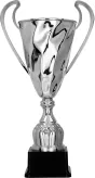 2075D Puchar metalowy srebrny h-48 cm, d-18 cm