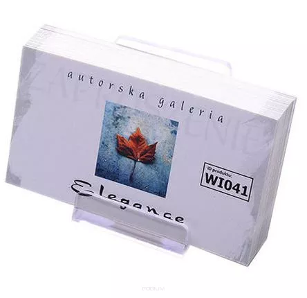 Wizytówki 90 mm x 50 mm, sztywny karton 300g, jednostronna folia mat, dwustronnie kolorowe