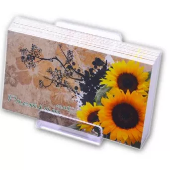 Wizytówki 90 mm x 50 mm, kreda mat 350g, dwustronna folia mat, jednostronnie kolorowe