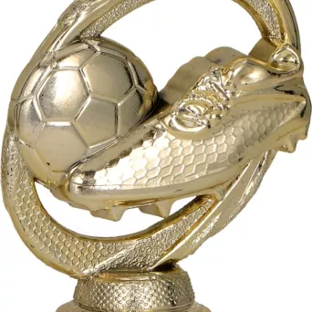 B304/G Figurka plastikowa złota PIŁKA NOŻNA h – 9 cm