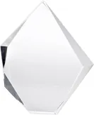 C036 Trofeum szklane h-19,5 cm, grub. 3 cm