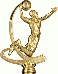 F227/G Figurka plastikowa złota KOSZYKÓWKA h-15 cm