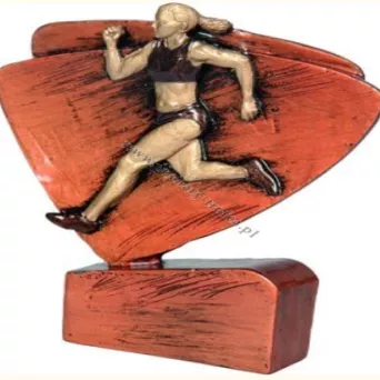 RFEL5013/B/BR figurka odlewana BIEGI h-11,5 cm