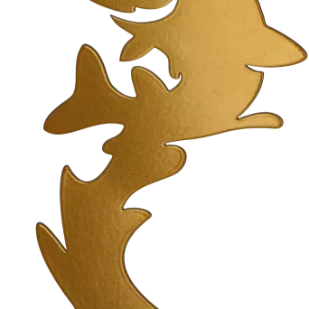 ML-FIS2 Statuetka metalowa WĘDKARSTWO h-21cm, grub. 2mm