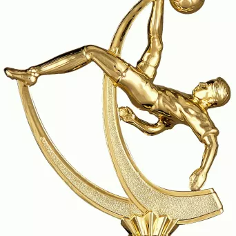 F223/G Figurka plastikowa złota PIŁKA NOŻNA h-15 cm