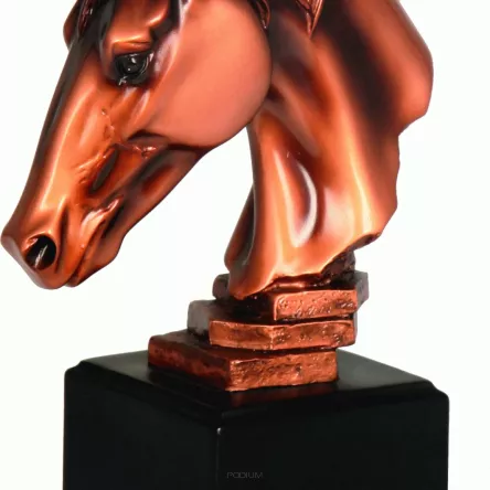 RFST2060 figurka odlewana brązowa  JEŹDZIECTWO h-18,5 cm