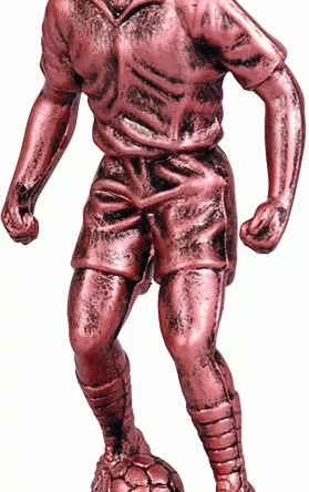 F24/B Figurka plastikowa brązowa PIŁKA NOŻNA h-13 cm