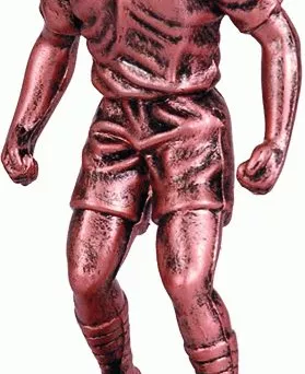 F24/B Figurka plastikowa brązowa PIŁKA NOŻNA h-13 cm