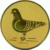 D1-A64 emblemat złoty GOŁĄB d-25 mm