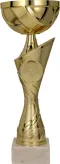 8340F Puchar metalowy złoty h-21 cm, d-8cm