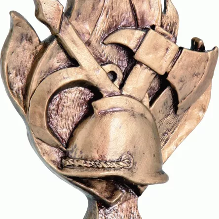 RFST2002C/BR figurka odlewana brązowa  STRAŻACTWO h-16 cm