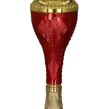 9270B Puchar metalowy złoto-czerwony h-31,5cm, d-12cm